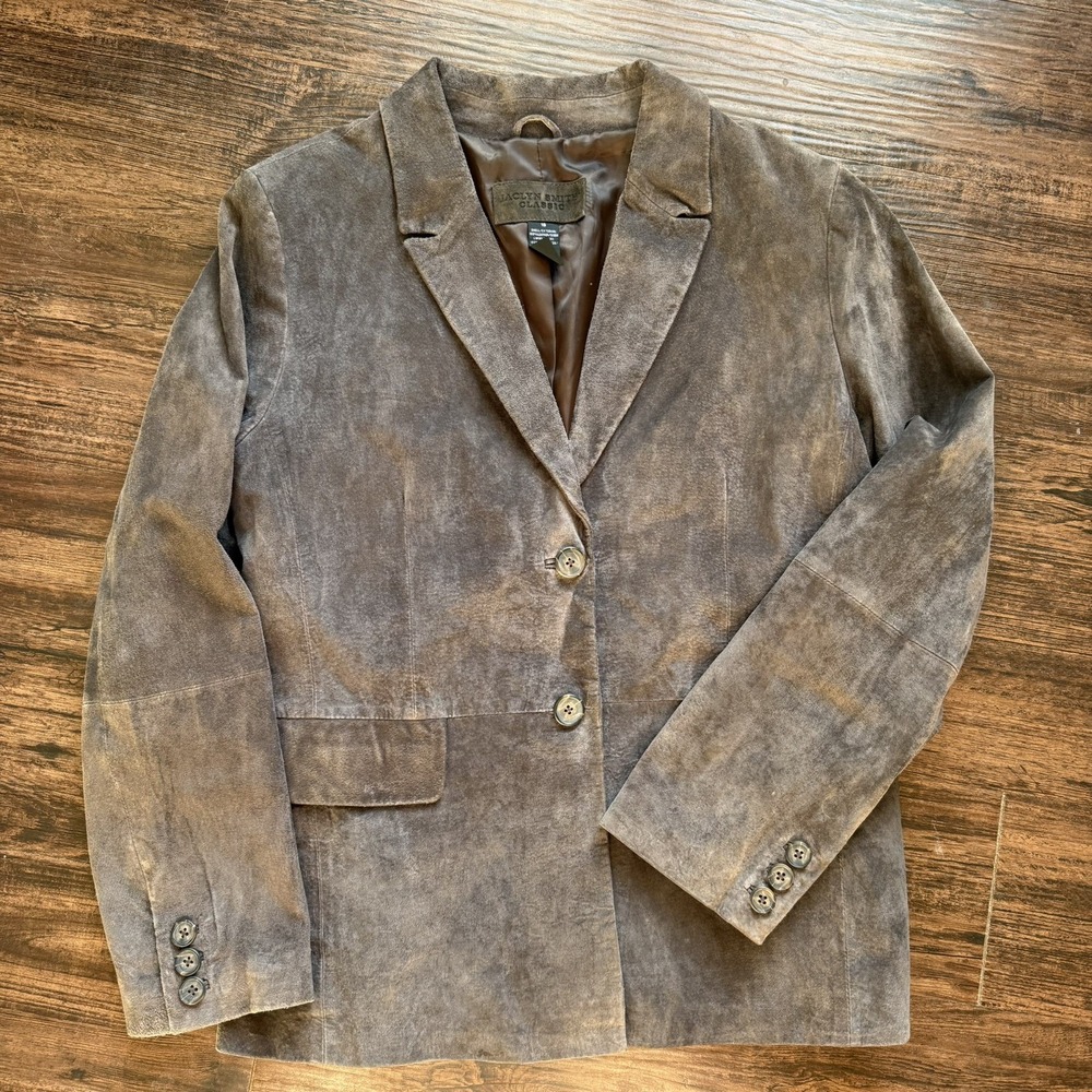 Jaclyn Smith Classic Y2K Western Leather Jacket Women's Size 18